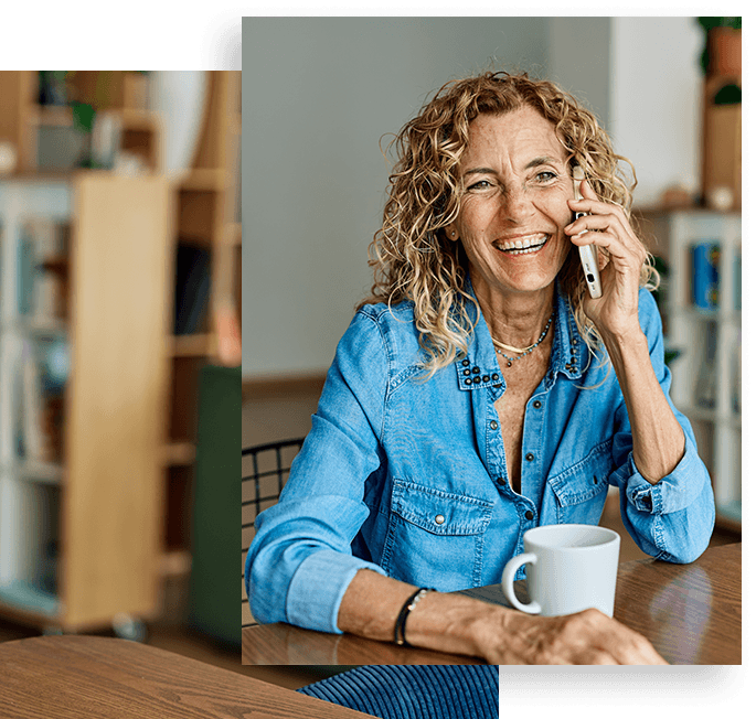 Mature woman phone call home rural